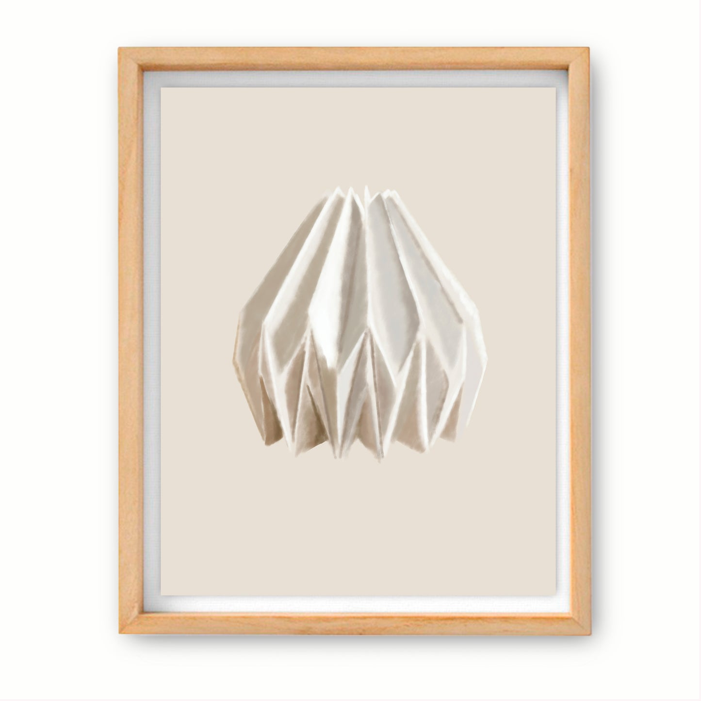 Ilutración digital de una lámpara impresa sobre papel